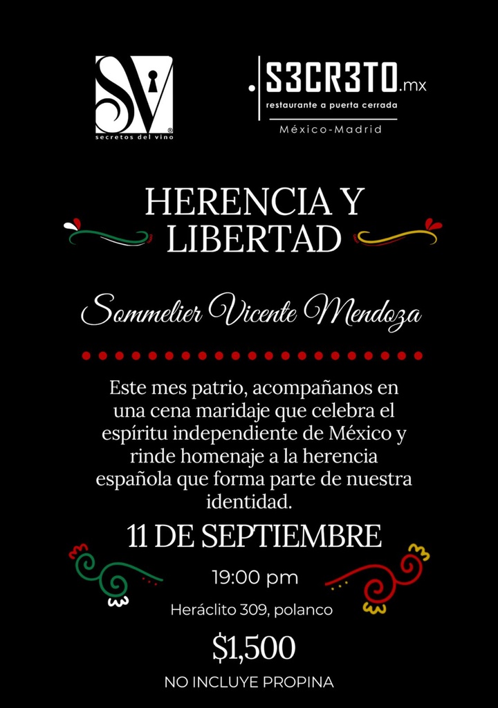 CENA MARIDAJE HERENCIA Y LIBERTAD
